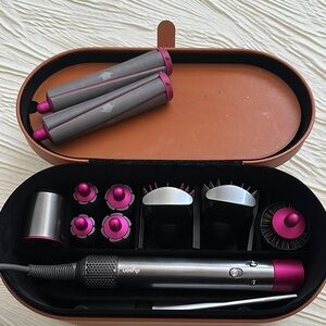 Dyson Hair Styling Set in Gray and Pink